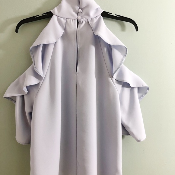 Top Shop cold shoulder blouse - size 6 - Picture 5 of 7